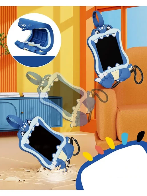 Графический планшет для рисования 6" (XMEBT407) Blue, синий, фото 4