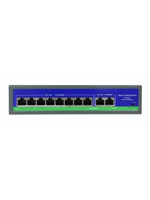 CARCAM Коммутатор Standard 8+2 Uplink Gigabit AI PoE (ССF0820GBLC), вариант, фото 2