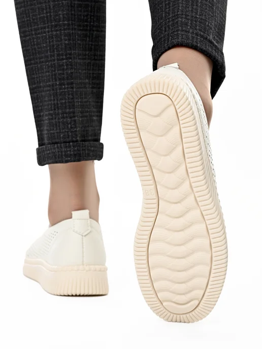 Hit Shoes мокасины женские летние, бежевый, фото 2