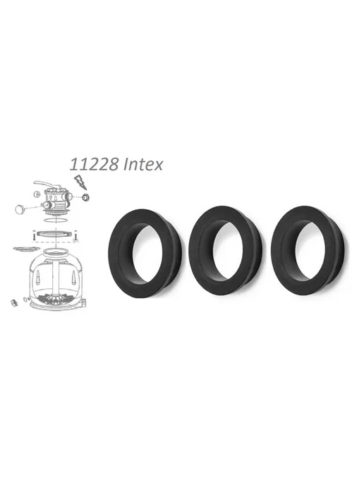 L-образное уплотнительное кольцо 3 шт, интекс 11228, 3 шт, фото 3