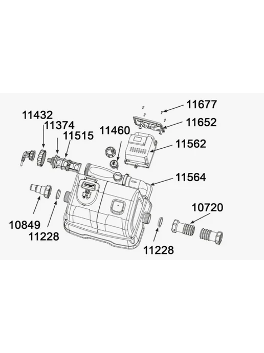 L-образное уплотнительное кольцо 3 шт, интекс 11228, 3 шт, фото 7