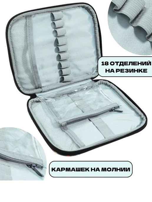Katie's store Органайзер для крючков вязания рукоделия, голубой, фото 2