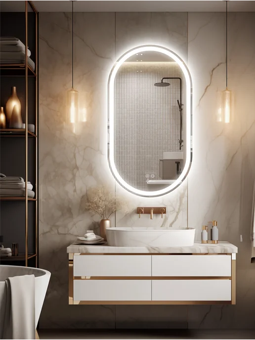 KVV GROUP Зеркало с подсветкой в ванную 50*90 Classico Arco, 60x100, фото 7
