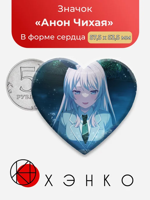 Чихая Анон Bandori BanG Dream Значок