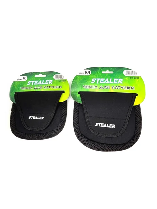 Чехол для катушки STEALER Neoprene Reel Bag Medium, черный, фото 5