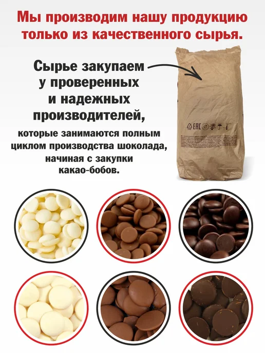 Шоколад и К Глазурь темный шоколад бельгийская 0,5 кг капли для выпечки, 500 г, фото 2
