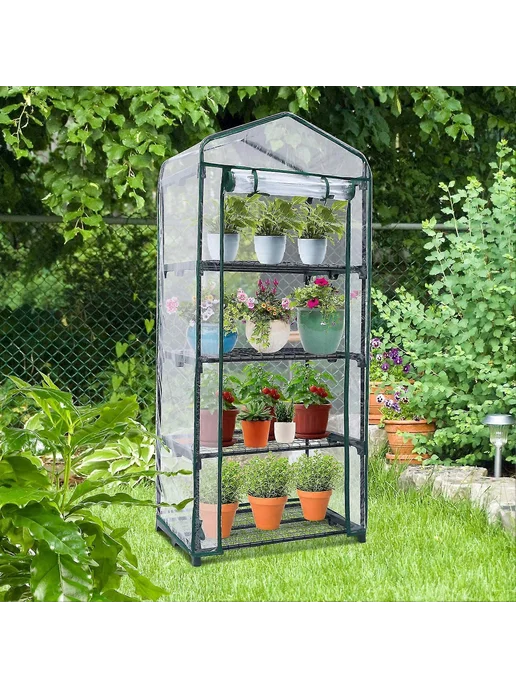 Мини-теплица ПВХ для рассады indoor outdoor Цв 2 Слой, вариант, фото 3