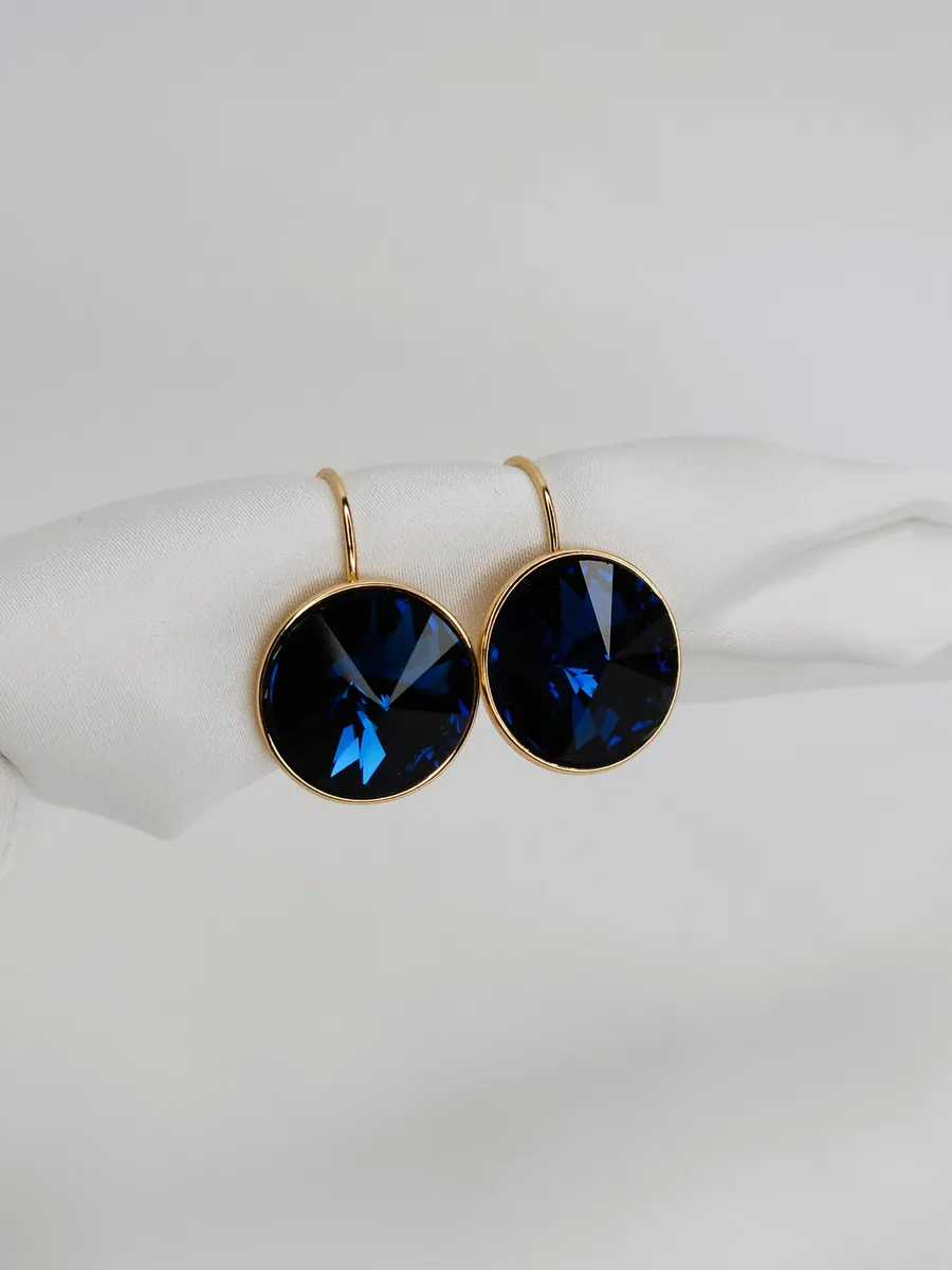 Серьги с кристаллом Swarovski