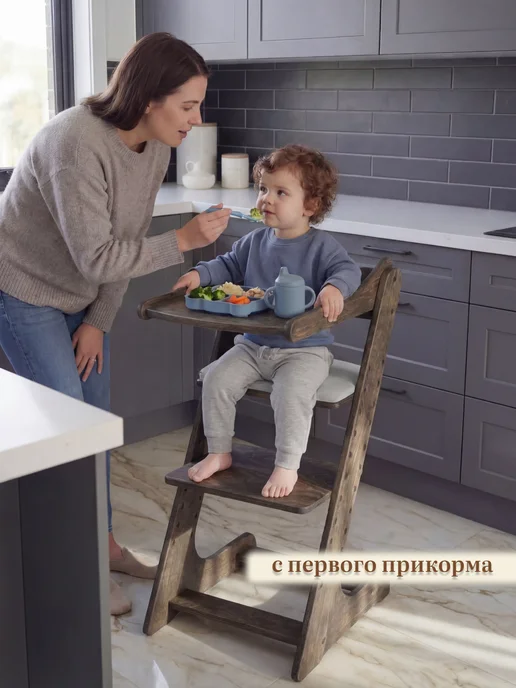 Лёвкин Растущий стул белый с подушками, зеленый, фото 6
