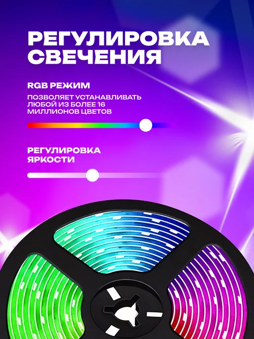 KUMPFORT Светодиодная лента 20 метров с пультом RGB, 40 м, фото 8