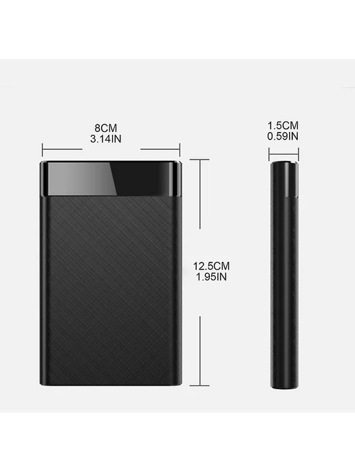 Корпус SSD 2.5 USB 3.0 для ноутбуков Цв. Белый, белый, фото 4