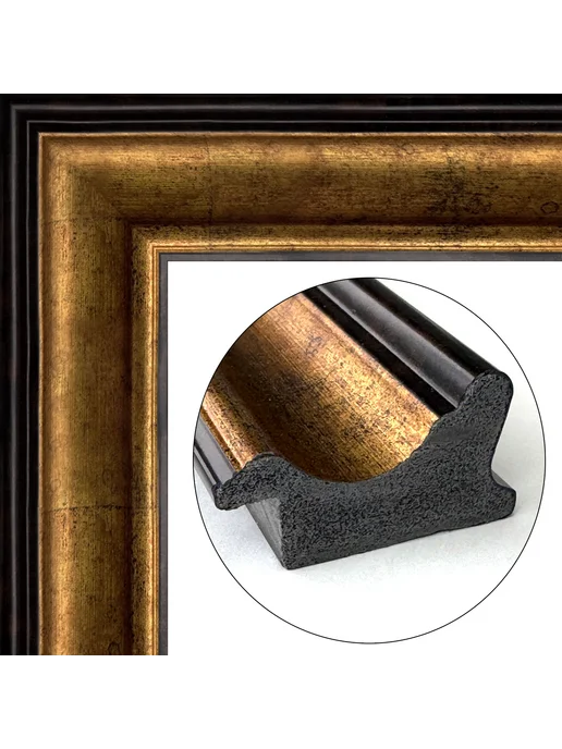 Dastl Рамка багетная для картин со стеклом 50 x 40 см, РБ-197, 50x40 см, фото 2