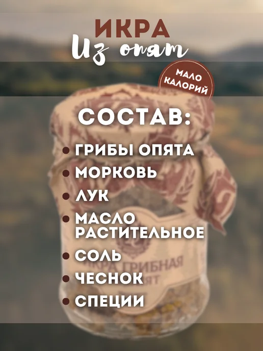 Дикий Сбор Икра грибная из опят 0.25л (2026г), 250 мл, 2 шт, фото 2