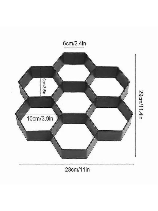 Черные декоративные формы для дорожек Цв AS35*35, 35x35, фото 2