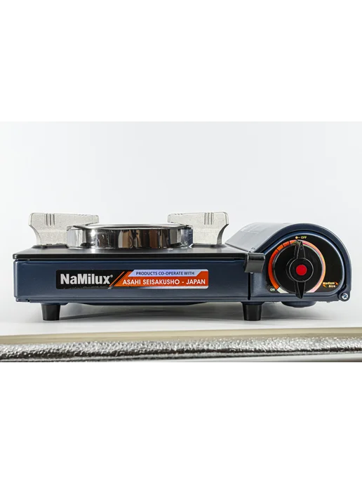 NaMilux Газовая плита портативная NA-183PF конфорка керамика, синий, фото 5