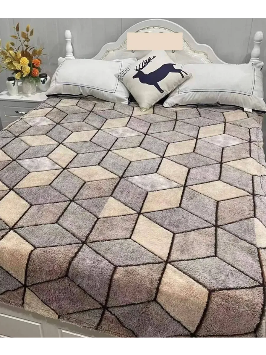 Плед покрывало на диван и кровать 180×200