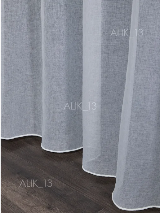 ALIK_13 Тюль готовый 200х250 см в гостиную спальню под лен, 200x250 см, фото 5