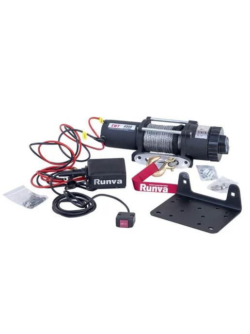Runva Лебёдка электрическая 12V 4500 lbs 2041 кг (синтетика), 2041 кг, фото 7