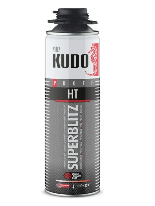 KUDO Клей-пена SUPERBLITZ HT, конструкционный, 650 мл