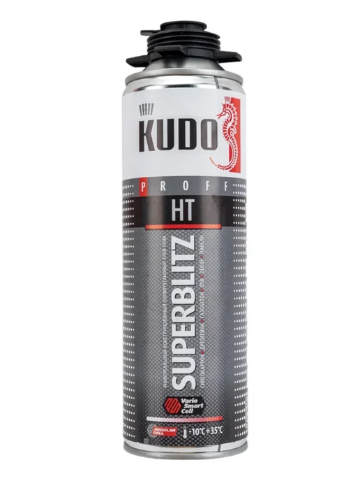 KUDO Клей-пена SUPERBLITZ HT, конструкционный, 650 мл, фото 2