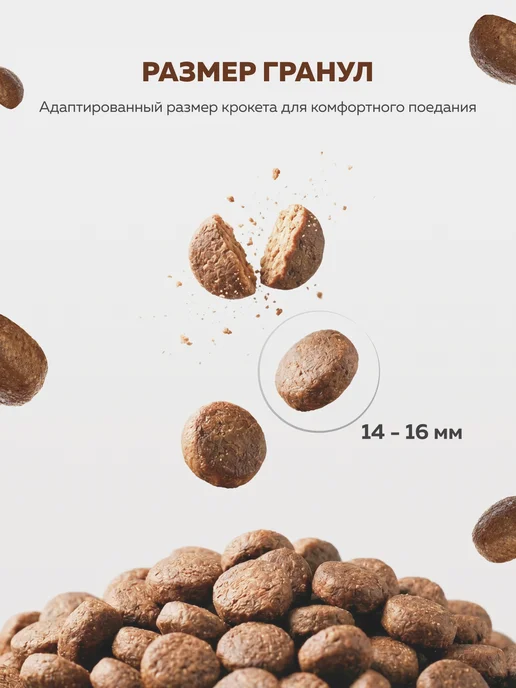Сухой корм ЗООГУРМАН для собак, крупные, индейка, 2,2 кг, фото 3