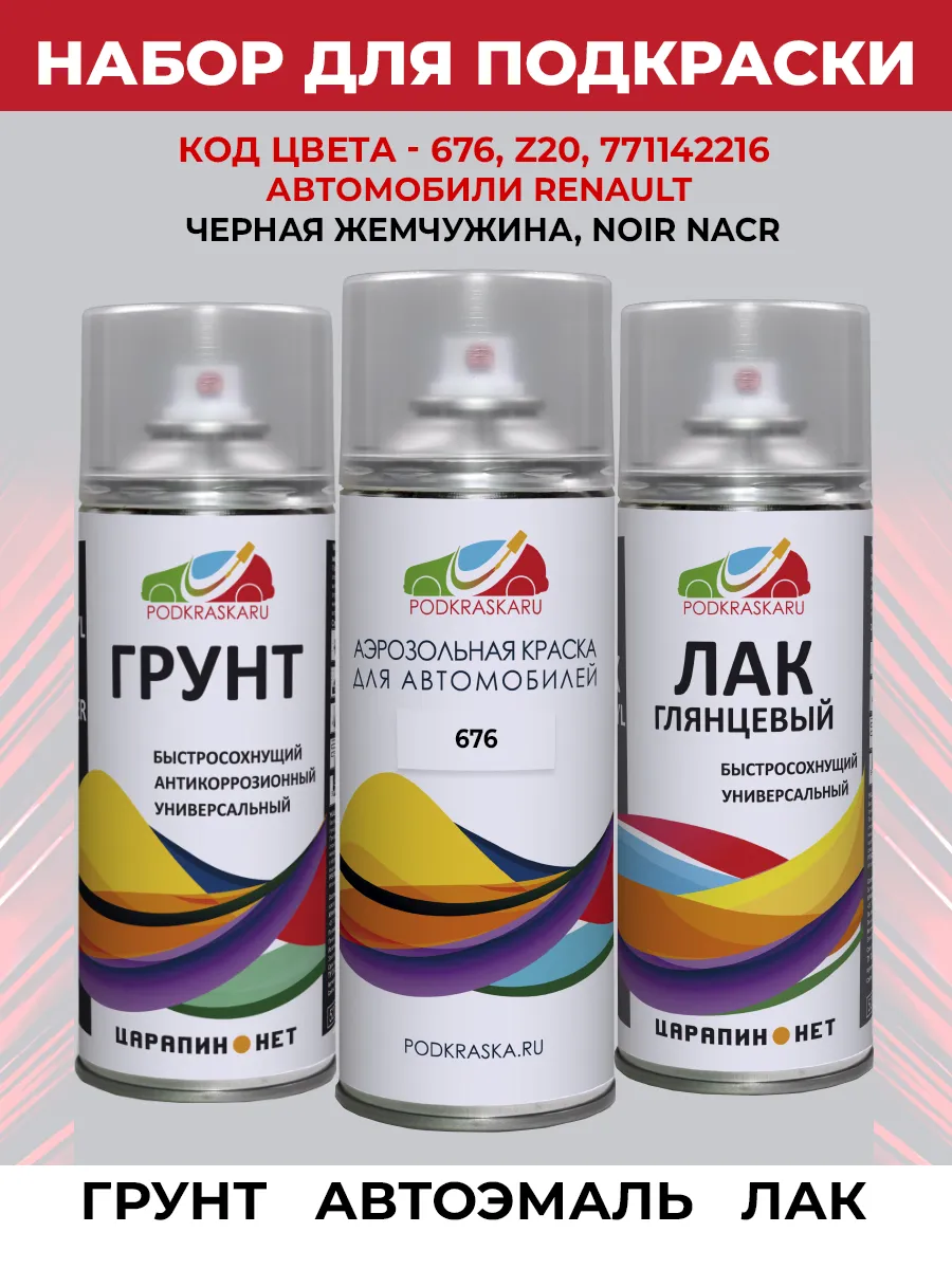 Ремкомплект для авто 676 Renault Черная жемчужина, NOIR NACR