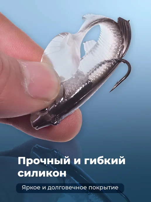 Travel Friendly Блесны для рыбалки воблеры с крючками, набор 5 шт, 5 шт, фото 5