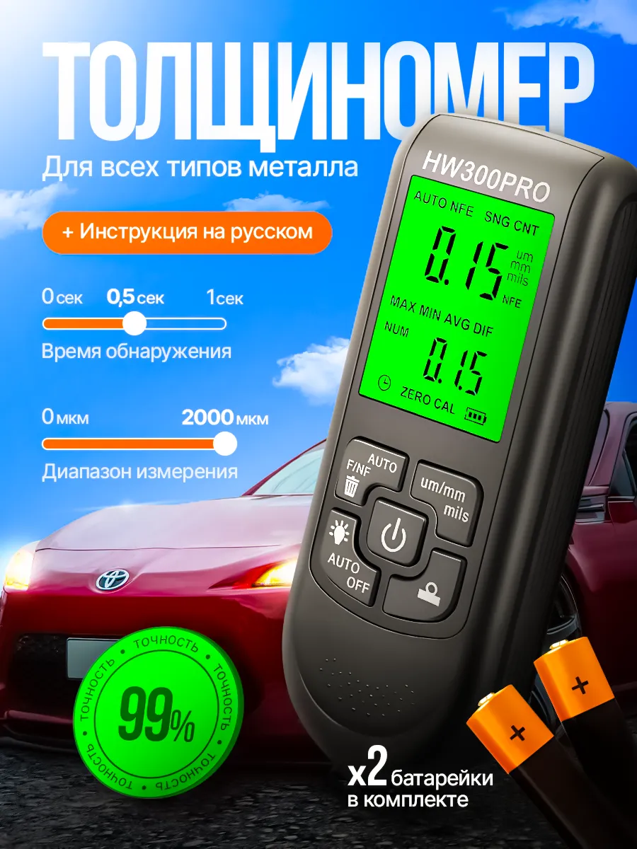 Толщиномер автомобильный. Толщинометр