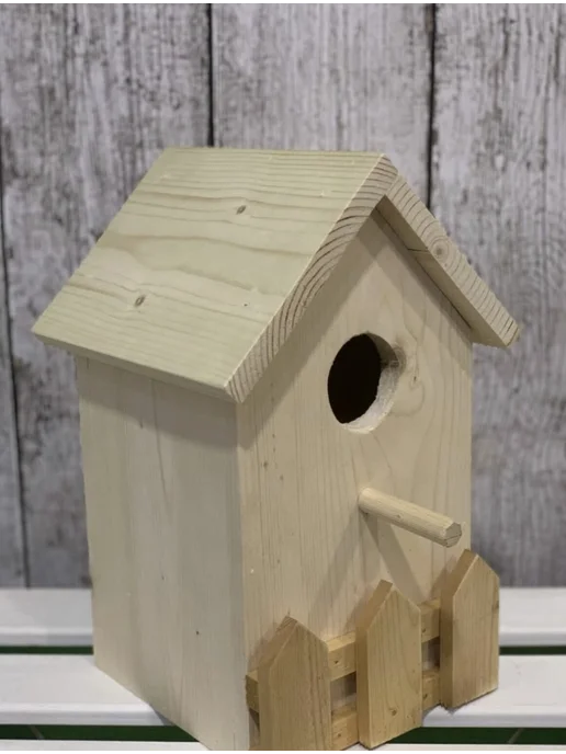 Eco Life Wood Скворечник деревянный готовый в сборе, бежевый, фото 2