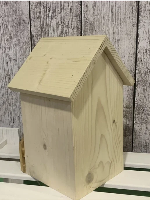 Eco Life Wood Скворечник деревянный готовый в сборе, бежевый, фото 3