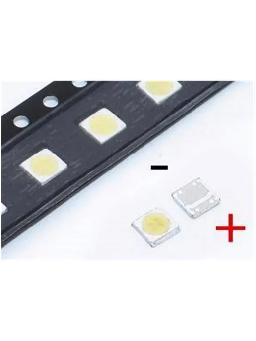 Светодиод smd LED 3535 6в (-) 2вт холодный белый, 2 Вт, фото 2