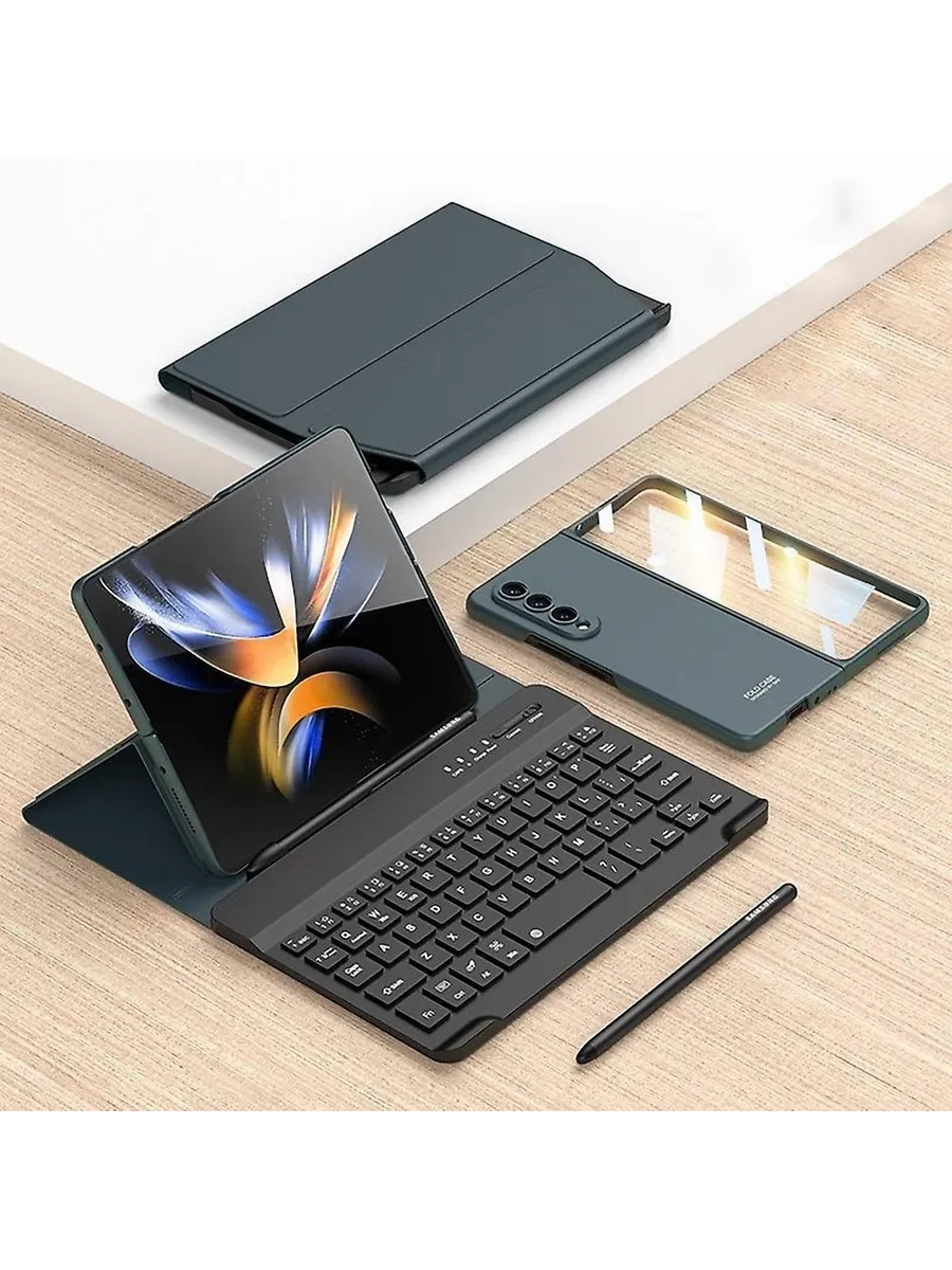 Магнитный чехол для Samsung Z Fold4/Цв.:Тм. зелёный