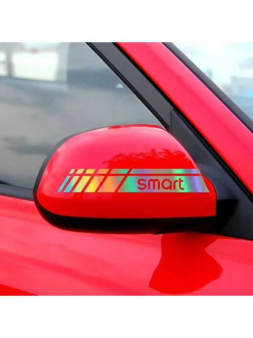 Наклейки на зеркала для Mercedes Smart Цв Smart Red, красный, фото 4