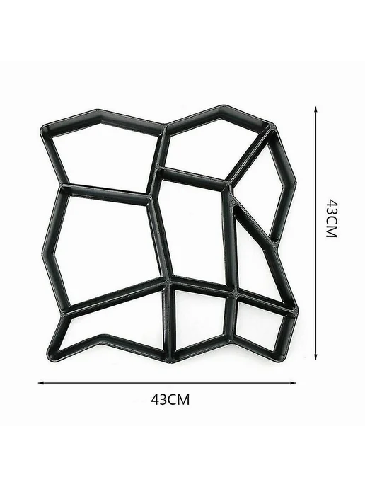 Форма для бетонных садовых дорожек Р A-43x43x4см, 43x43x4 см, фото 3