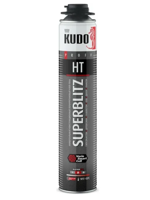 KUDO Клей-пена SUPERBLITZ HT, конструкционный, 1 л