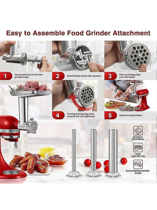 Насадка KitchenAid для измельчения мяса, вариант, фото 4