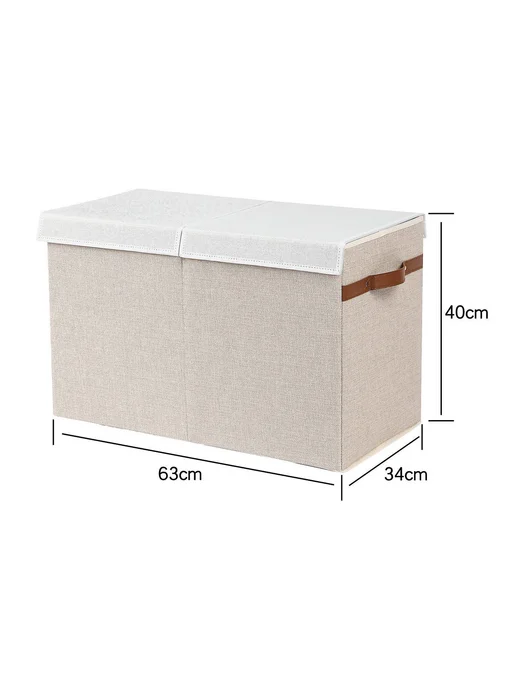 Коробка для игрушек серого цвета Р as described Цв Beige, серый, фото 2