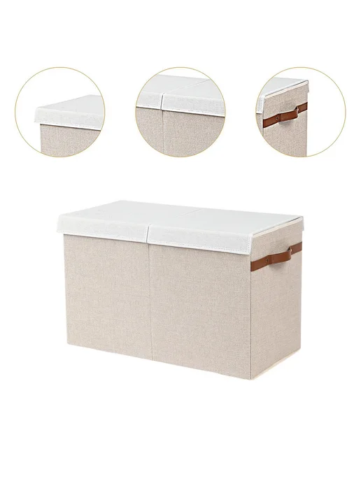 Коробка для игрушек серого цвета Р as described Цв Beige, серый, фото 3