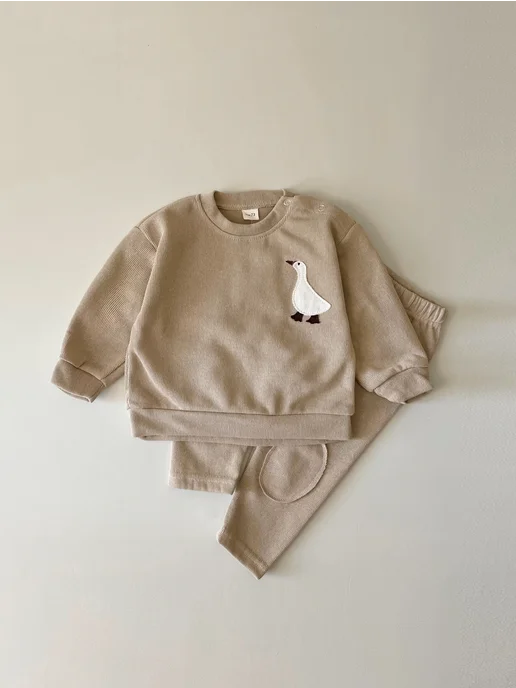 FMPDC baby Костюм спортивный для школы и садика, оранжевый, фото 3