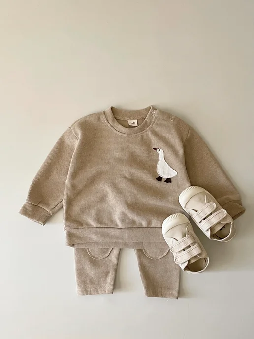 FMPDC baby Костюм спортивный для школы и садика, оранжевый, фото 5