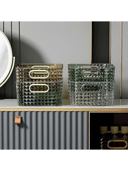 Большой косметический органайзер Цв янтарный, вариант, фото 3