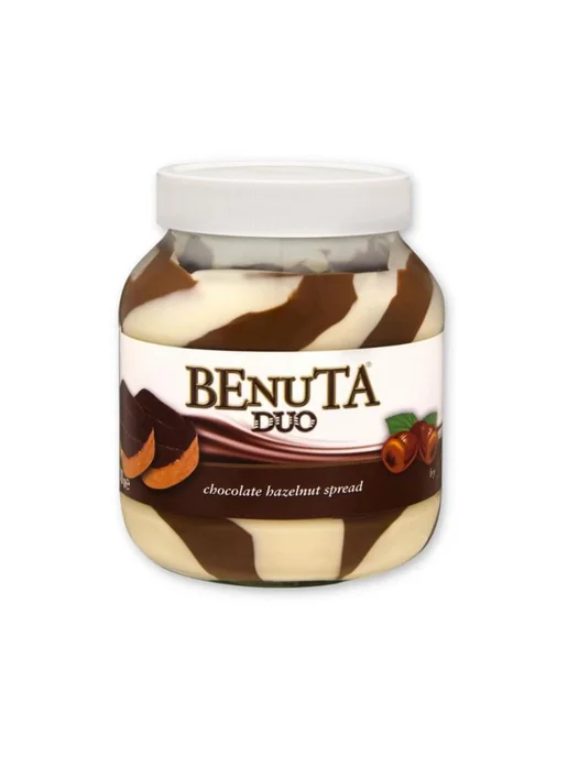 Паста Benuta Duo шоколадно-ореховый крем 350 г, 350 г, фото 2