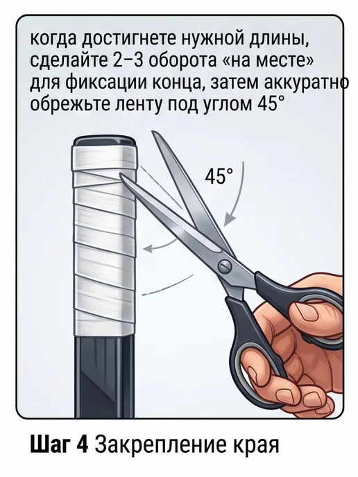 Лента хоккейная для клюшки, белый, фото 5
