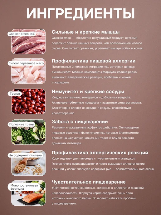 Сухой корм BLITZ для собак, взрослые, мелкие, утка, 8 кг, фото 5