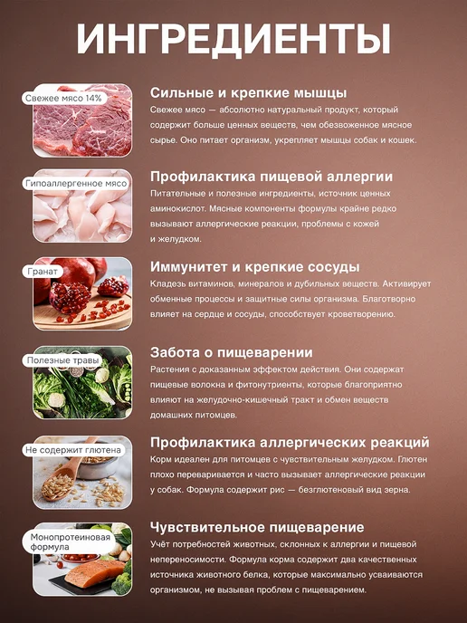 Сухой корм BLITZ Форель для собак, крупные, средние, 1,5 кг, фото 6