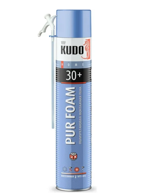 Пена монтажная бытовая всесезонная KUDO HOME 30+, 1 л