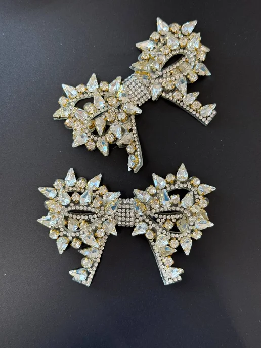 QuisLife Бантики для обуви декоративные, белый, фото 4