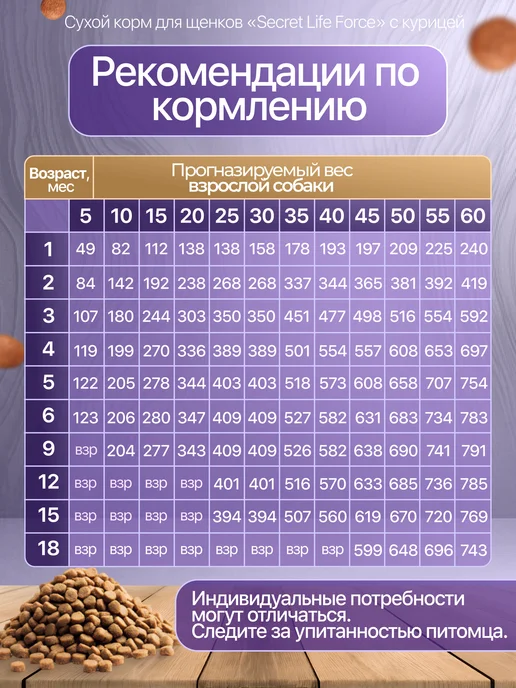 Сухой корм Secret for Pets для собак, щенки, 2 кг, фото 5