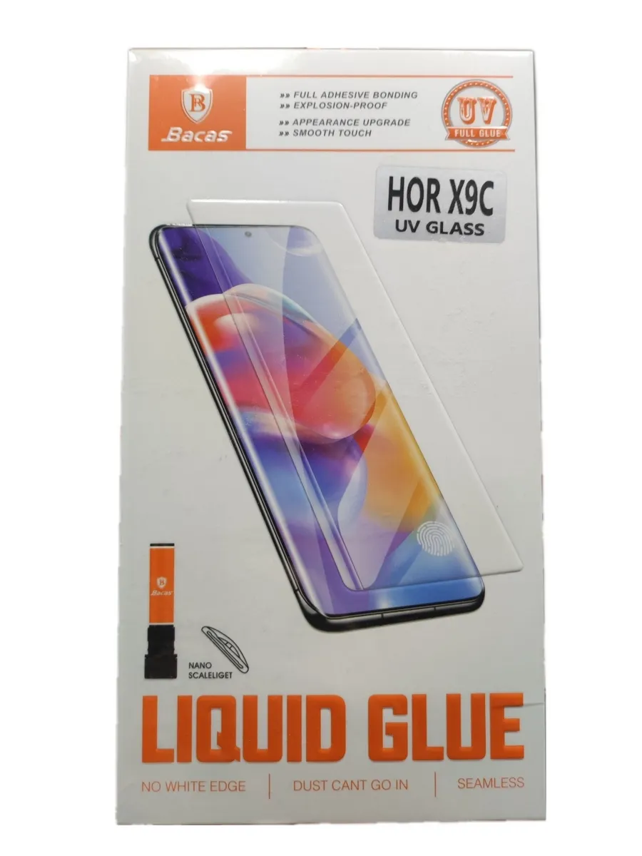Защитное стекло на Honor X9C (клей + УФ лампа) uv glue