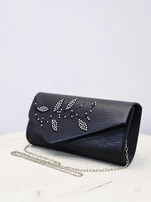 WOMEN'S Ms. Сумочка Клатч Конверт, черный, фото 5